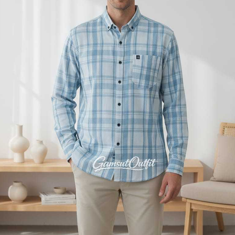 Flanel Kualitas Premium Lengan Panjang Unisex Hem Flannel Baju Flanel Pria Wanita Distro / Hem Pria 
