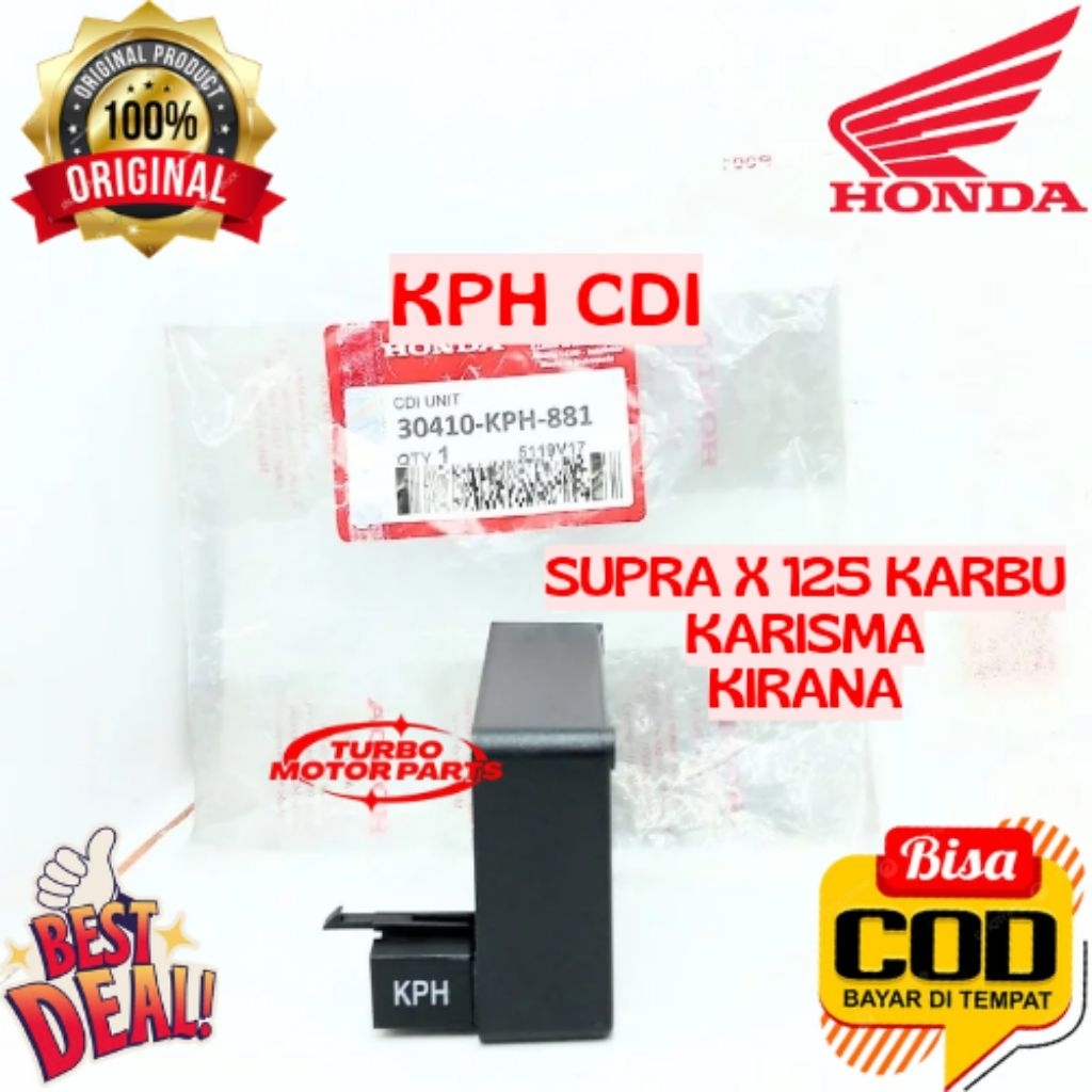 CDI ORIGINAL HONDA KODE KPH, CDI SUPRA X 125 KARBU, CDI KARISMA, CDI KIRANA