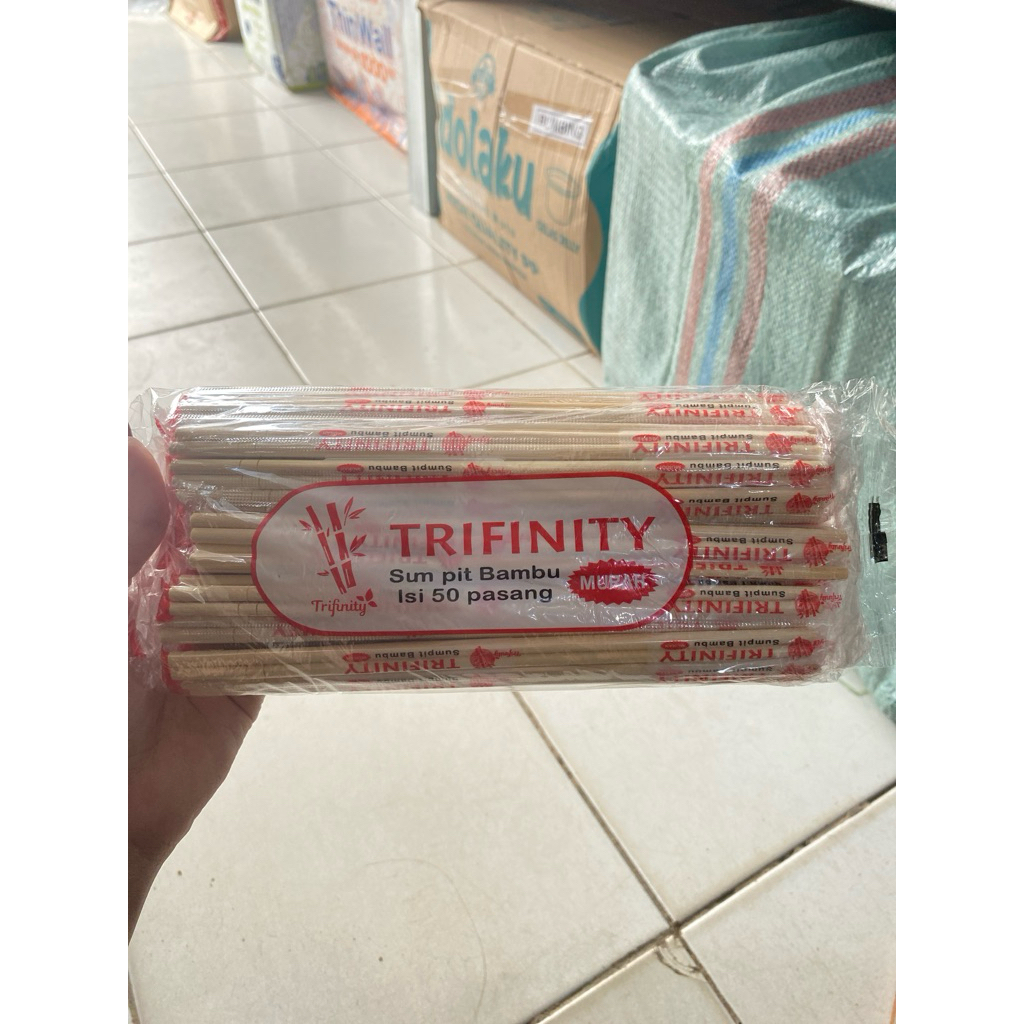 TRIFINITY SUMPIT BAMBU MURAH (50 PASANG)