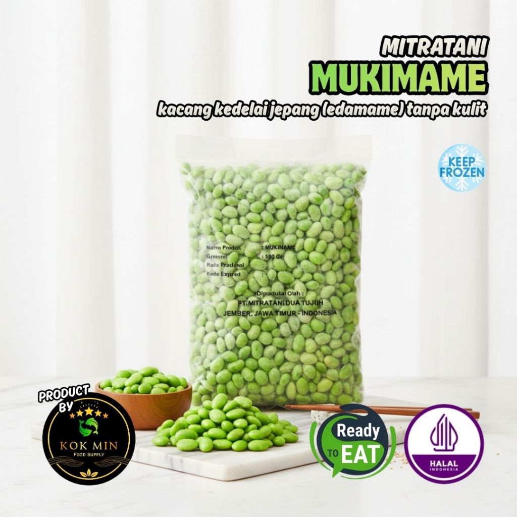 Mukimame Edamame Kupas Jepang Original Frozen Premium - 500 gram
