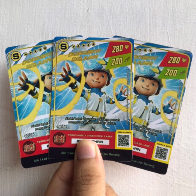 Kartu Boboiboy Beliung MGC Custom Choki Choki Malaysia / TCG Boboiboy Monsta Card / Bukan Original &