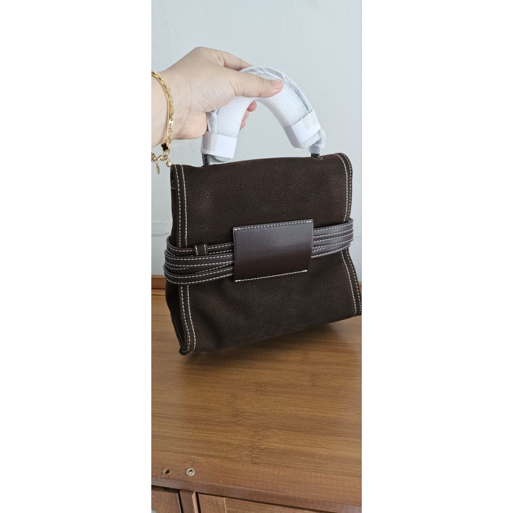 tie me bag coffee small original dupe tie me bag moschino tas