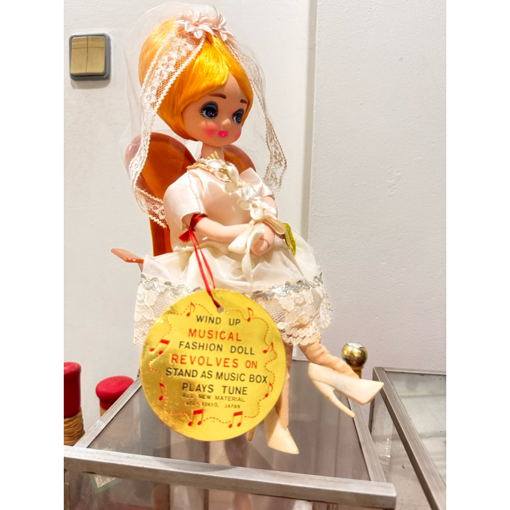 BONEKA JEPANG ASLI TOKYO JAPAN MUSICAL DOLL besar ANTIK DOLLS