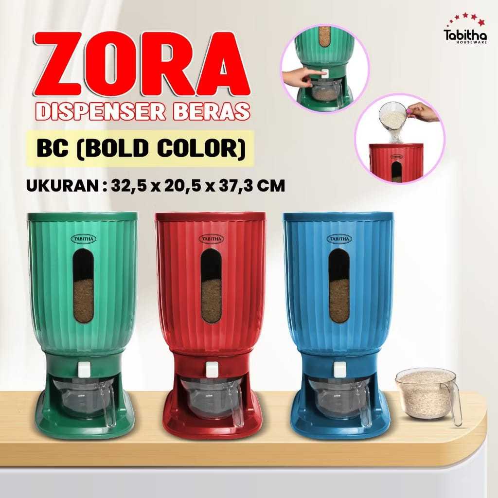 Dispenser Beras 10kg ANTI KUTU Tempat Penyimpanan Beras Rice Box Tri J Rak Beras Wadah Beras 10 lite