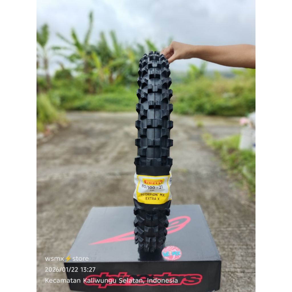 ban luar motor trail pirelli depan R21 80/100 belakang R18 100/100 enduro cross universal all trail 