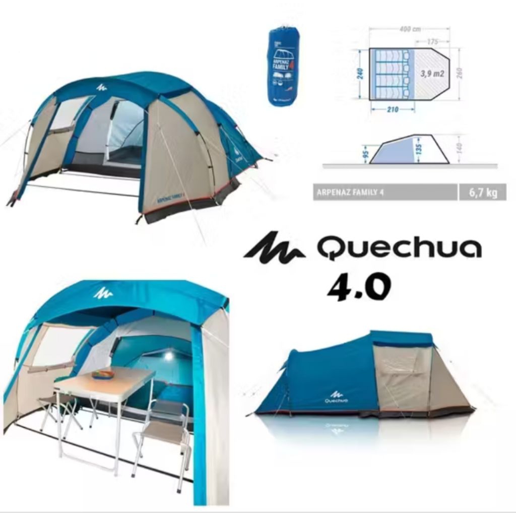TENDA || Quechua Arpenaz Family 4.0 || SECOND MULUS NO MINUS || BERGARANSI ||