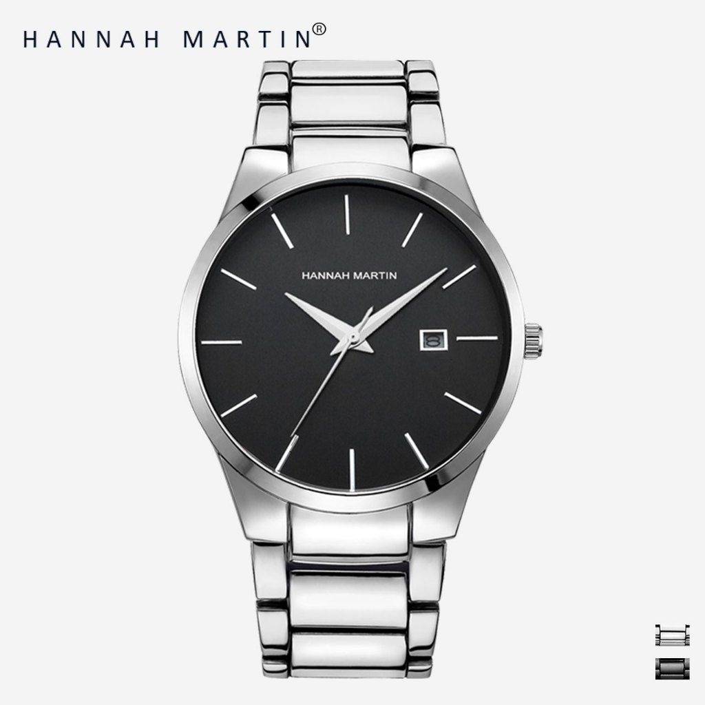 HANNAH MARTIN Jam Tangan Pria Original Stainless Steel