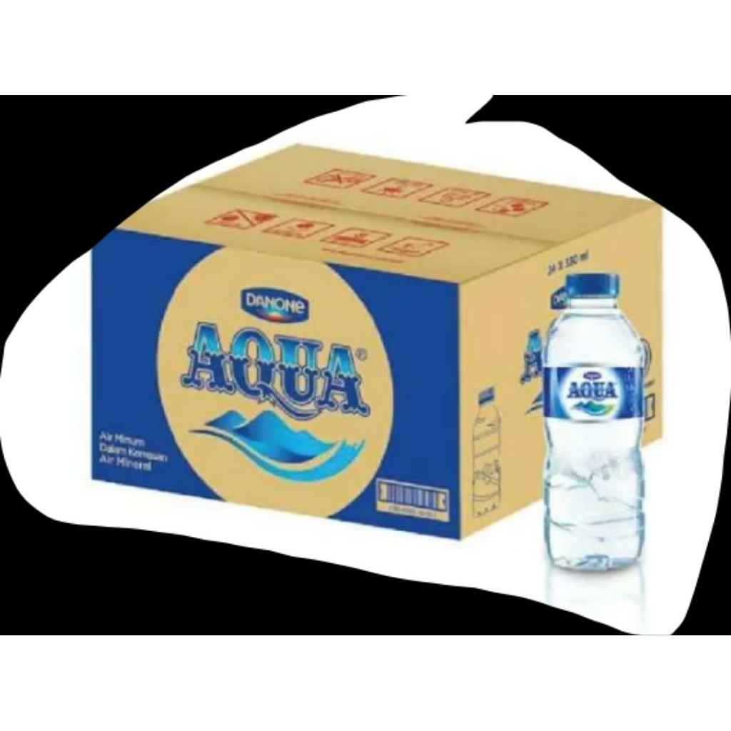 Aqua 330 ml isi 24 botol kecil