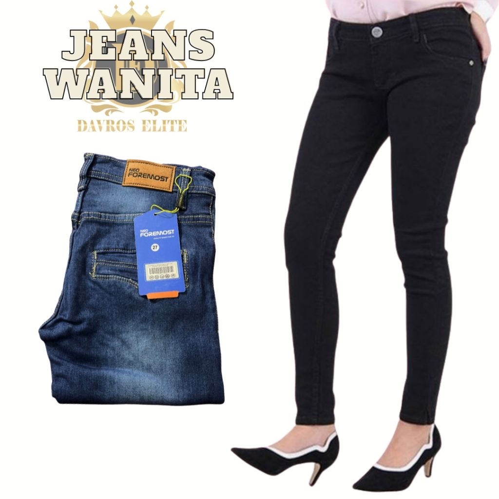 CELANA JEANS PANJANG WANITA ORIGINAL SKINNY MELLAR 27-30