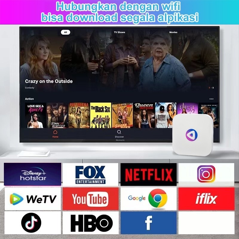 KUCUU Android Tv Box Android 13 OS Ram 4gb Rom 32gb Wifi 5G/2.4G Bluetooth Smart Tv Box 8K Ultra HD