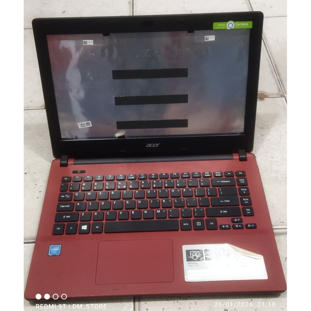 kesing casing case laptop Acer ES1 431 COJG red merah fullset