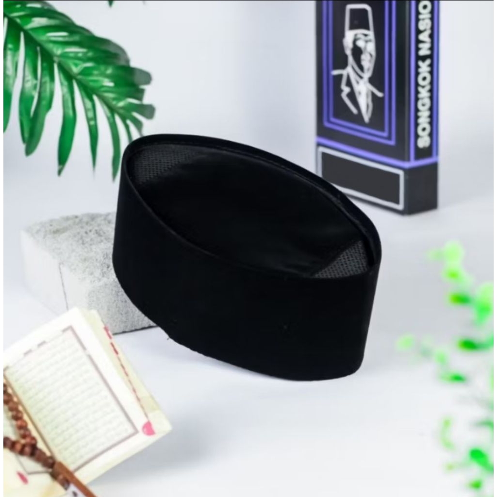 PECI KOPIAH HITAM AC SONGKOK ANAK/DEWASA TINGGI 7 8 9 10 KOPIAH HITAM AC
