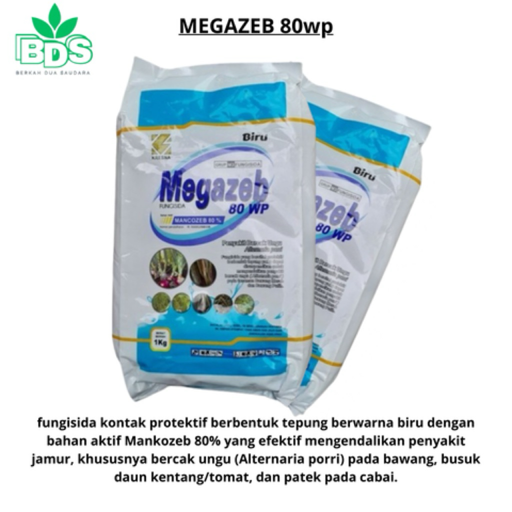 Fungisida Mankozeb Biru 1KG - Efektif untuk Bercak Ungu, Kompatibel, Aman