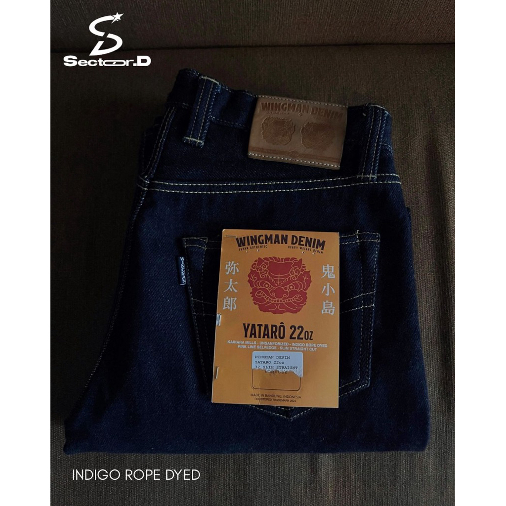 Wingman Denim Art Yataro 22 Oz Pink Line Selvedge
