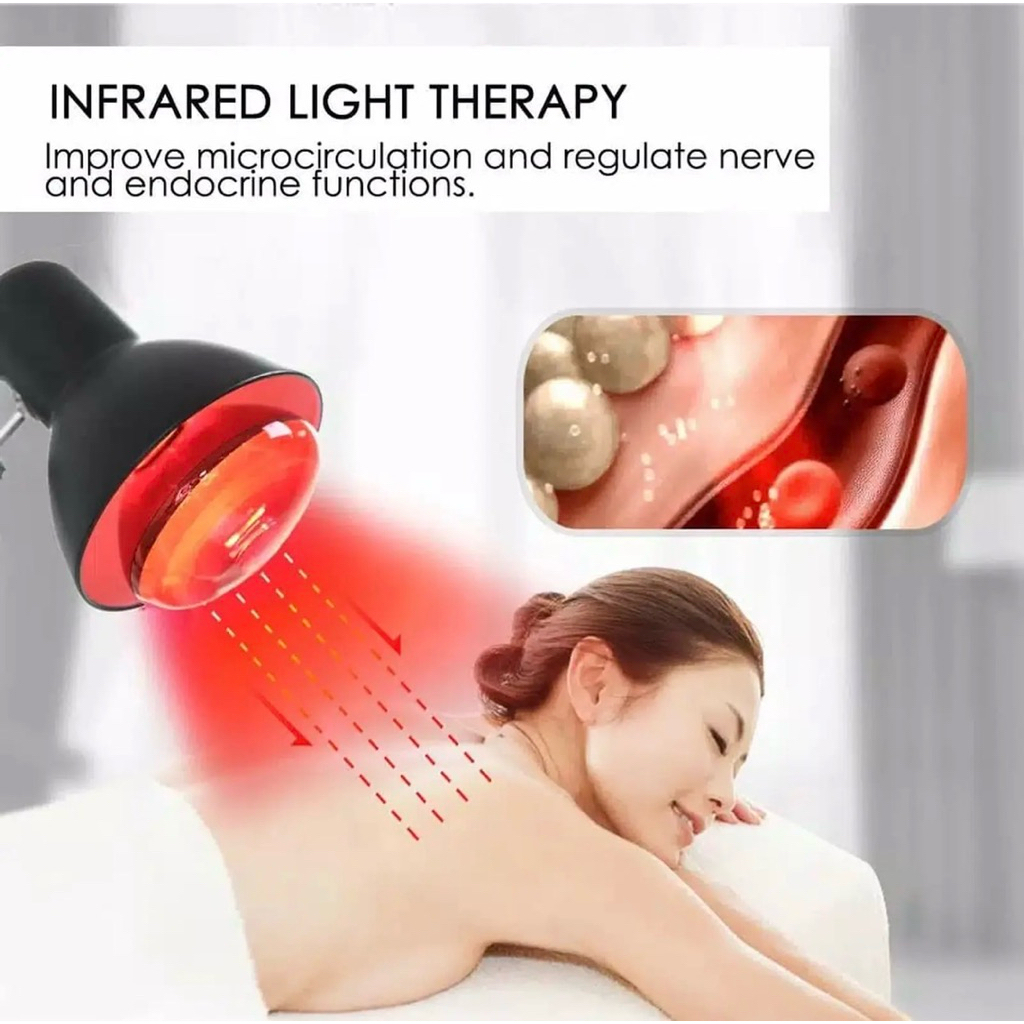 lampu set terapi infrared philips + bohlam philips terapi
