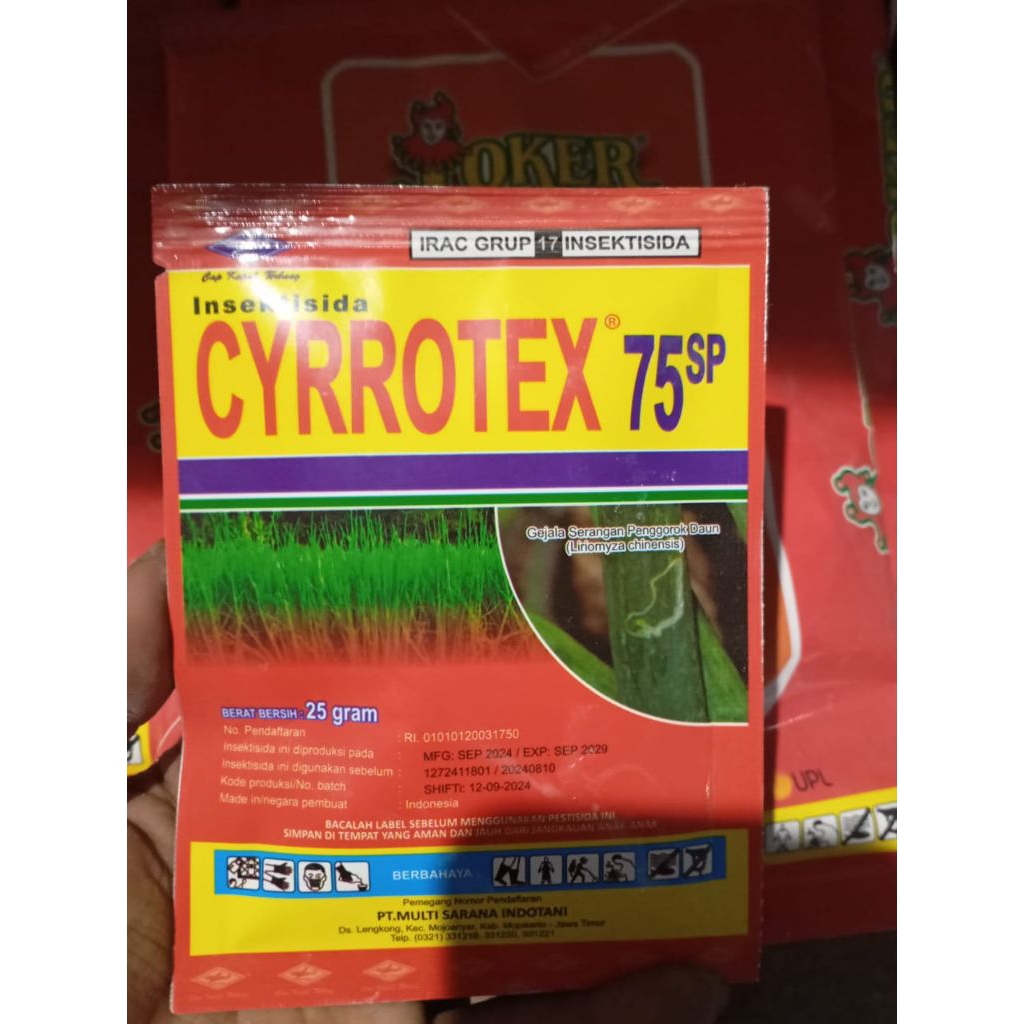 Insektisida CYRROTEX 75 SP 25 GR