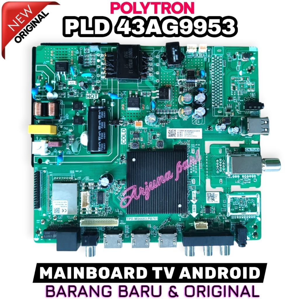 MAINBOARD TV POLYTRON PLD43AG9953 / MB TV POLYTRON PLD43AG9953 / MESIN TV POLYTRON PLD43AG9953 / MOD
