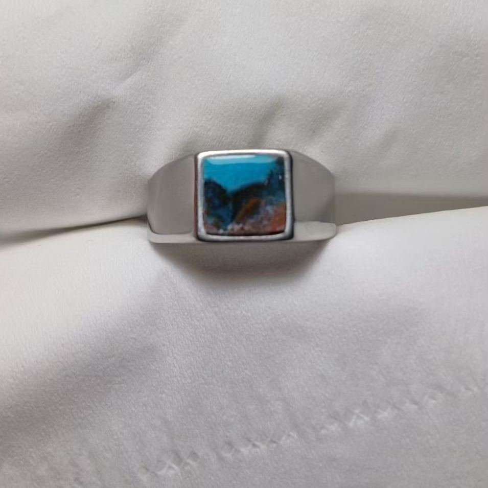 Cincin bacan kembang kotak minimalis natural