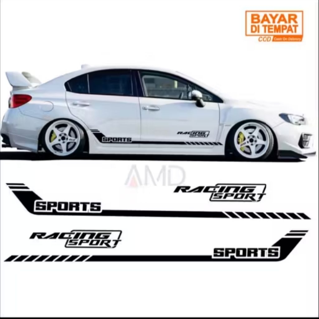 Sticker mobil sedan civic Vios Corolla Altis Camry dll stiker list terlaris mobil sedan terbaru