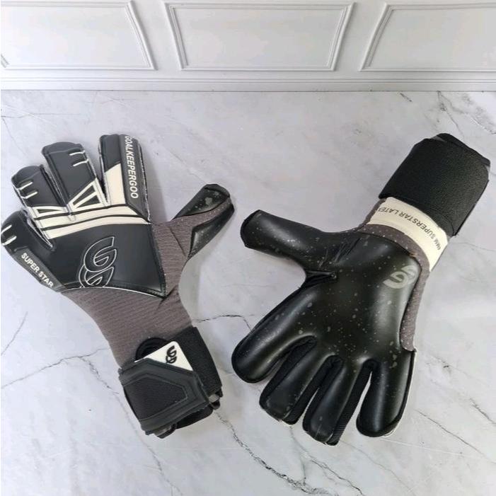 Terbaru Sarung tangan kiper Go kipergoo untuk anak dan dewasa lengket - hitam, 5