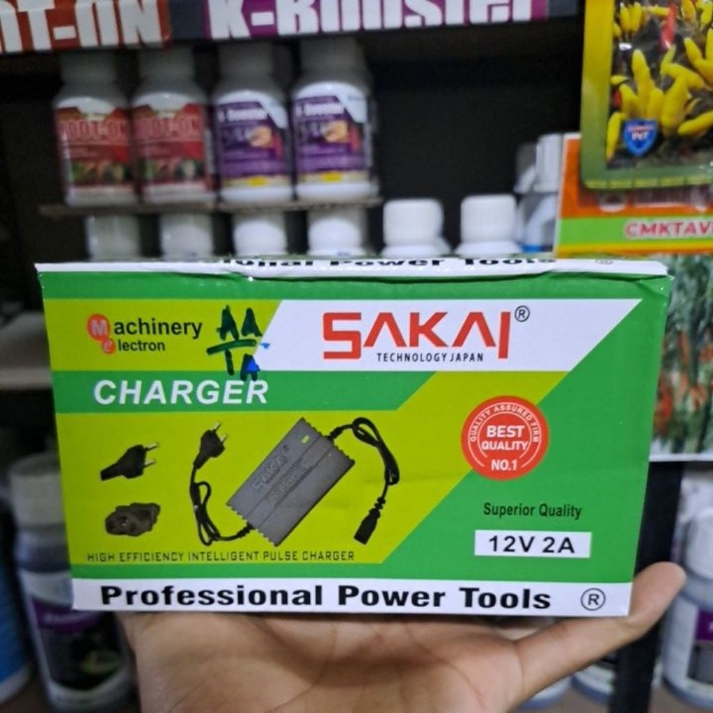 Charger Sprayer Elektrik Sakai 12V 2A Charger sprayer elektrik