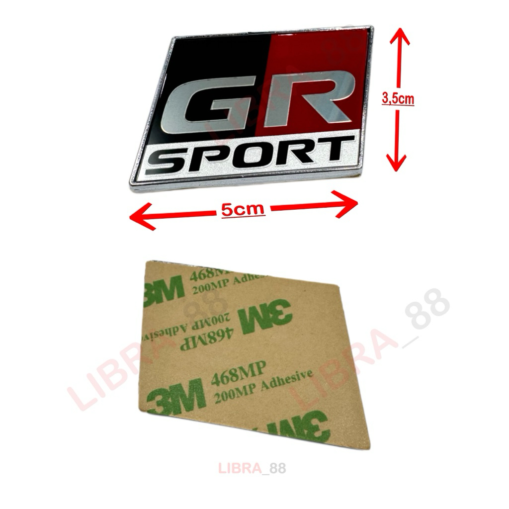 Logo GR Sport Original Emblem Bagasi/Body Fortuner GR Yaris GR Original