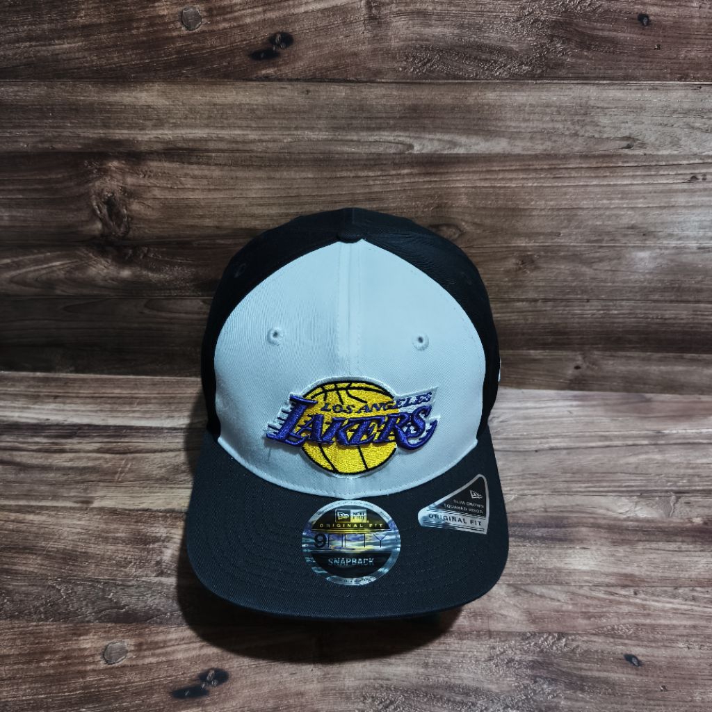 topi snapback new era blank series loslak logo blackwhite