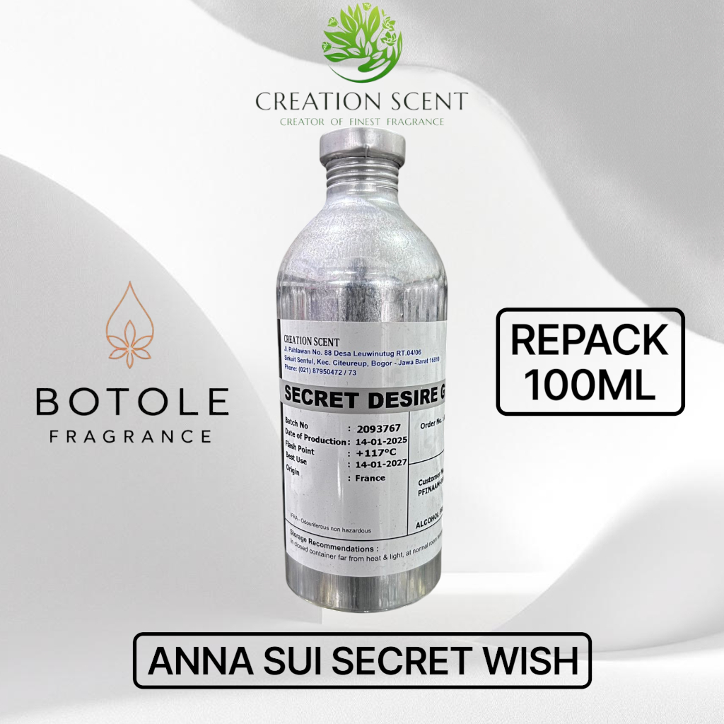 BIBIT PARFUME ANNA SUI SECRET WISH BY CREATION SCENT REPACK 100ML