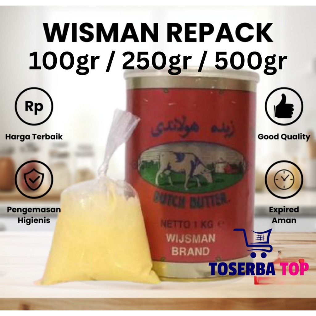 Wijsman Wisman Butter 100gr / 250gr / 500gr