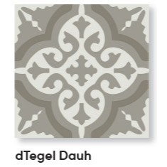 Keramik Tegel Motif Vintage ROMAN d'Tegel Dauh 20x20 Grade A RPA20207014 Archipelago Series