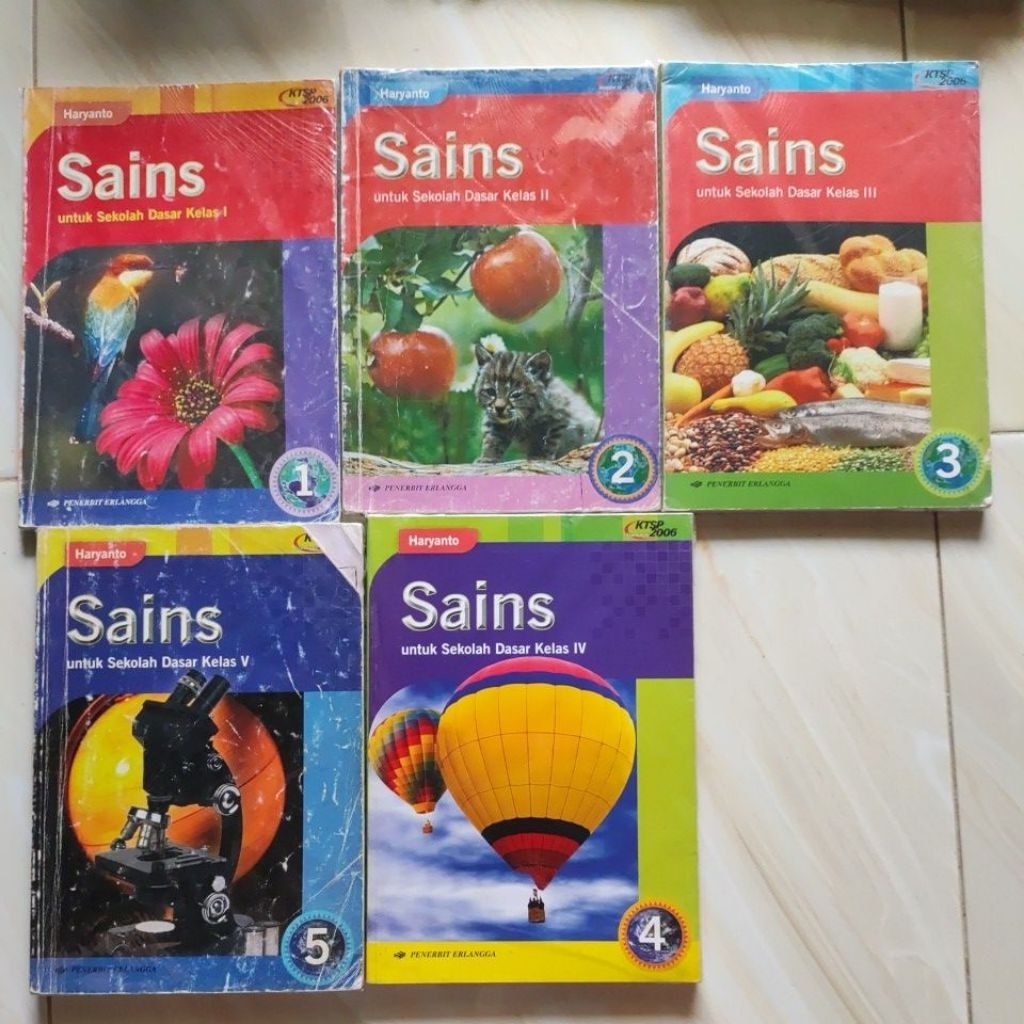 Buku Sains SD KTSP 2006 Erlangga Original | Preloved
