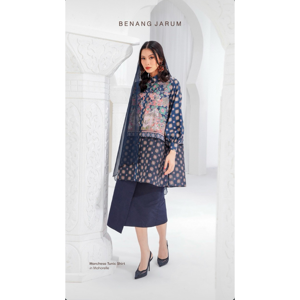 Marchesa Tunic Shirt - Majorelle
