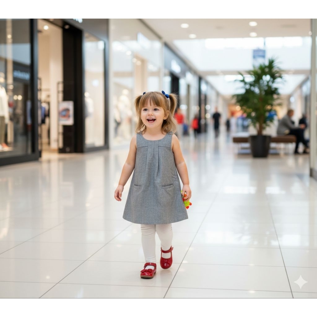 zara kids dress girl 2-3 year tahun anak perempuan terusan baju tangan buntung original asli