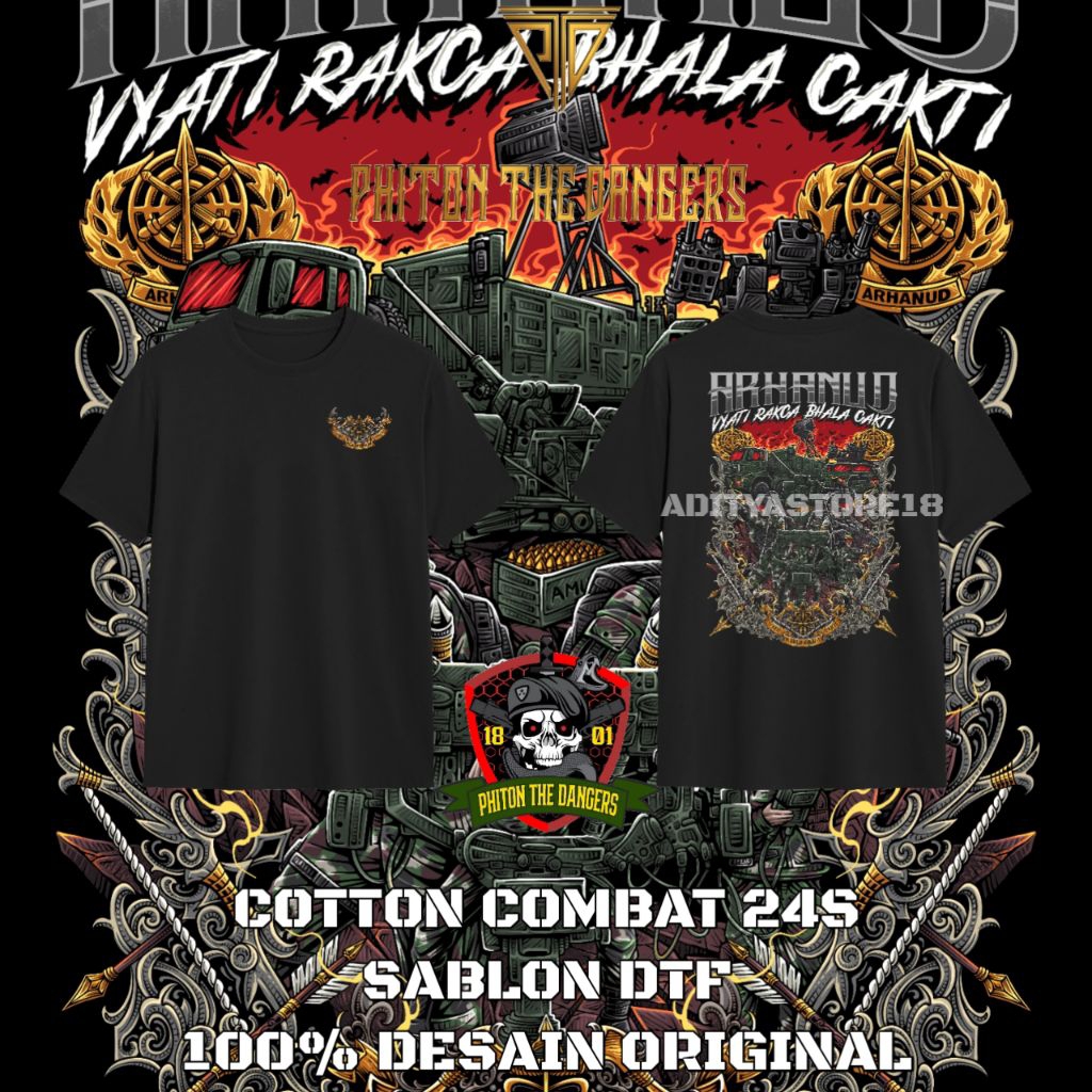 Kaos Polo Hodie Kemeja Korps Arhanud