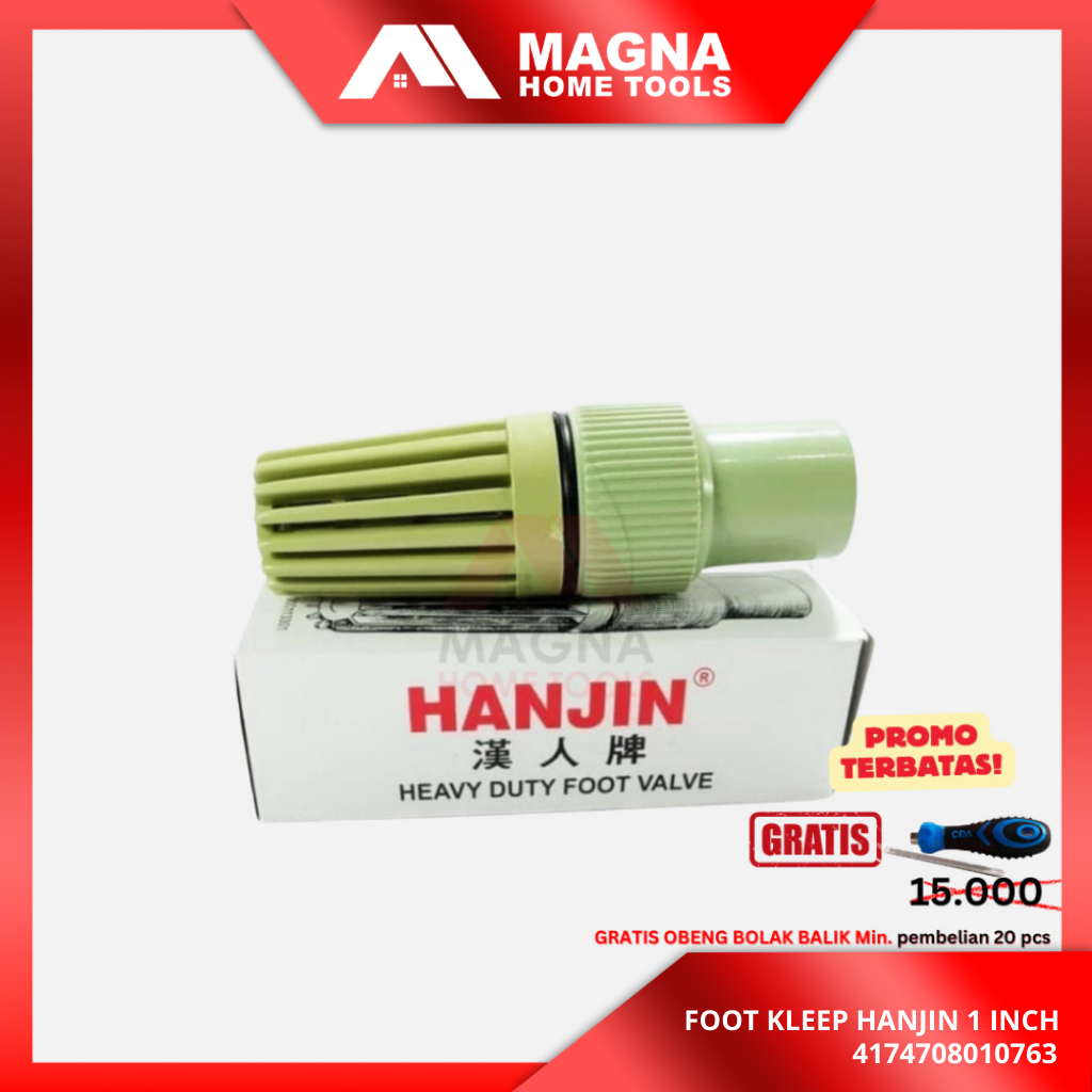 FOOT KLEP POMPA AIR 1 INCH HANJIN [ORIGINAL] TERMURAH