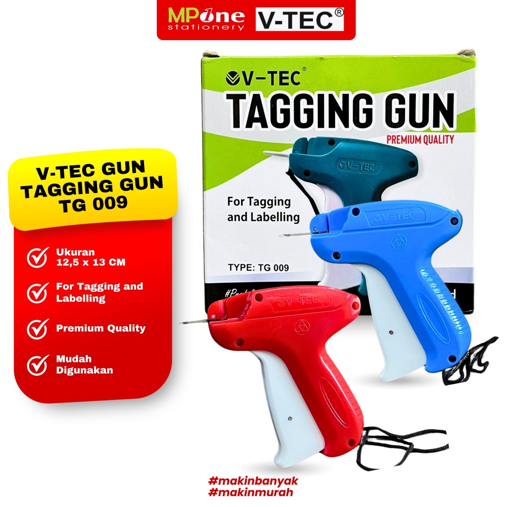 V-TEC Tagging Gun TG 009 / Label Tag, Alat Label Baju, Alat Tembak Label V-TEC