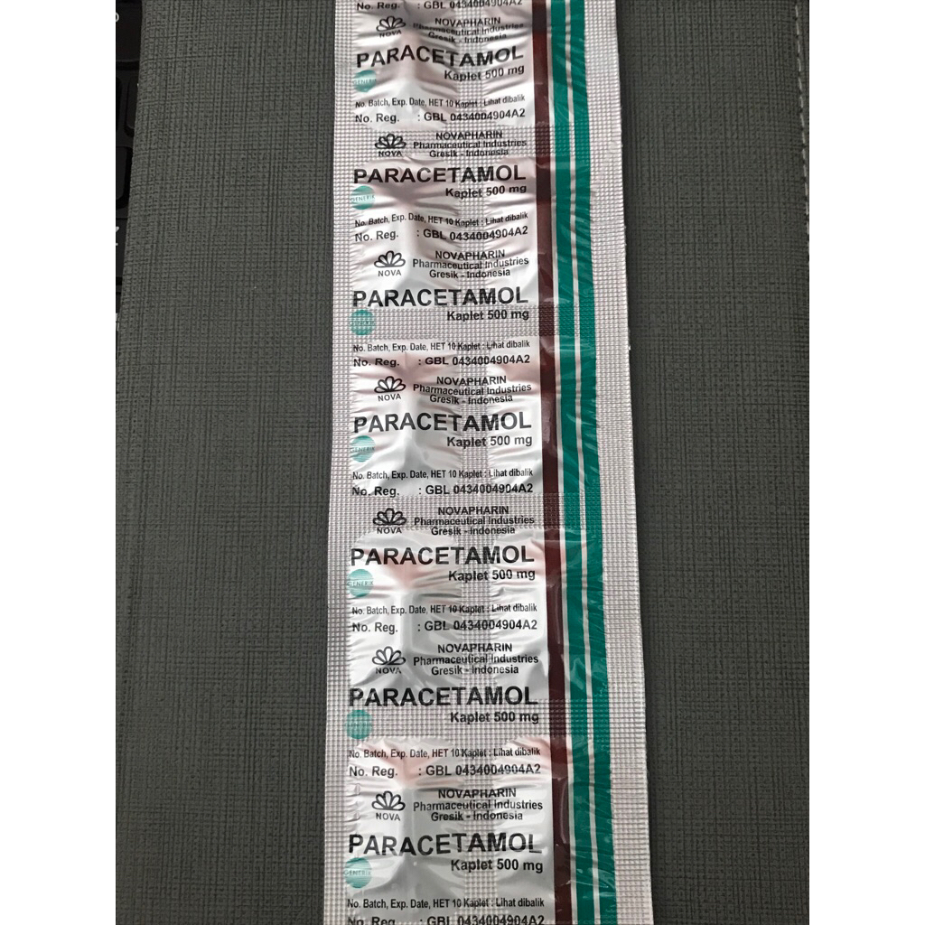 Paracetamol tablet isi 10 tablet / strip