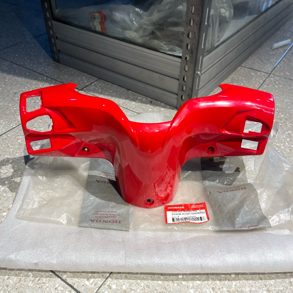 BATOK KEPALA BELAKANG SPEEDOMETER VARIO TECHNO 110 KARBU MERAH SOLID ORIGINAL AHM 53206 KVB N50WRD