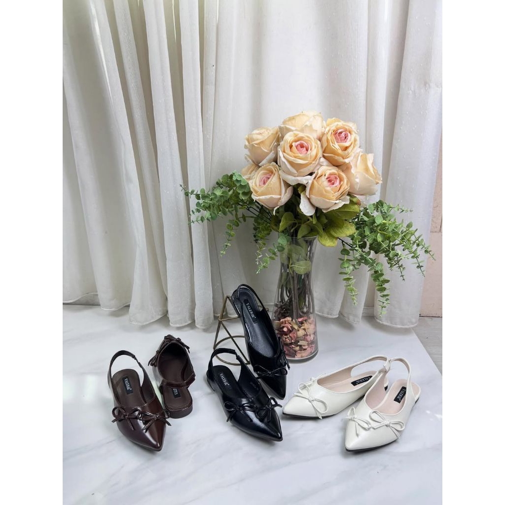 GRACE - FLAT SHOES WANITA TALI BELAKANG ELEGANT | sepatu flat tali belakang wanita anti slip