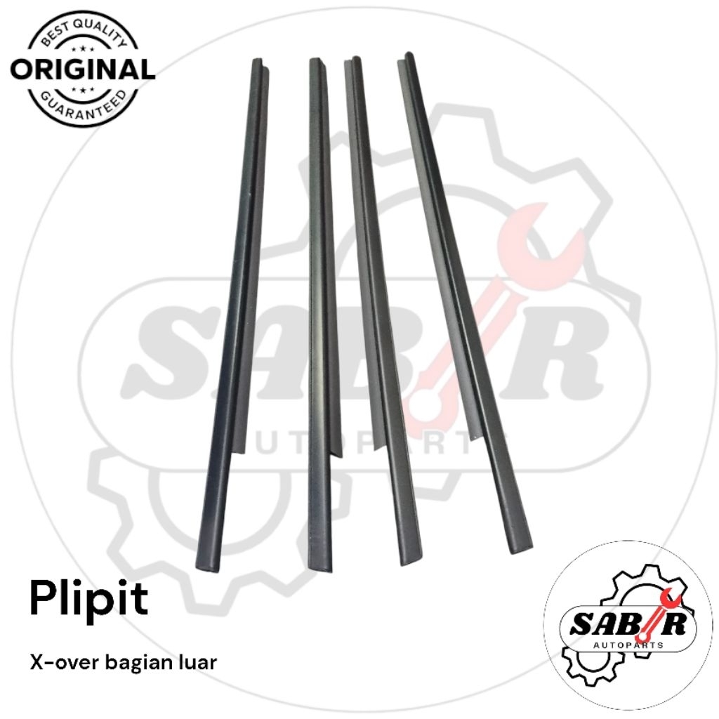 karet plipit kaca bagian pintu luar suzuki x-over/S4X original pnp weather strip