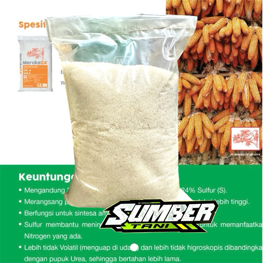 Pupuk Daun ZA Meroke Kualitas Impor Repack 1kg