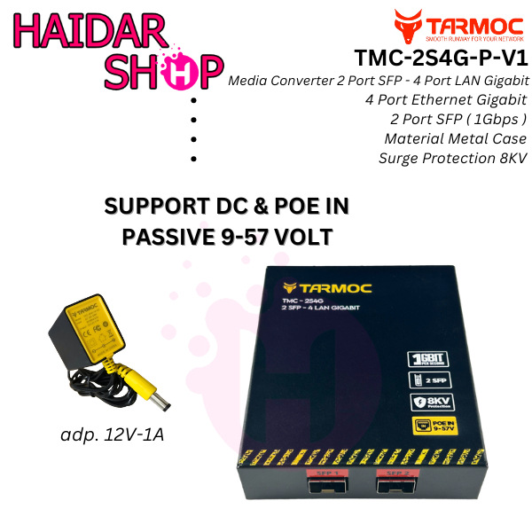 Ethernet Fiber Switch 2 SFP 4 LAN Gigabit | Media Converter FO