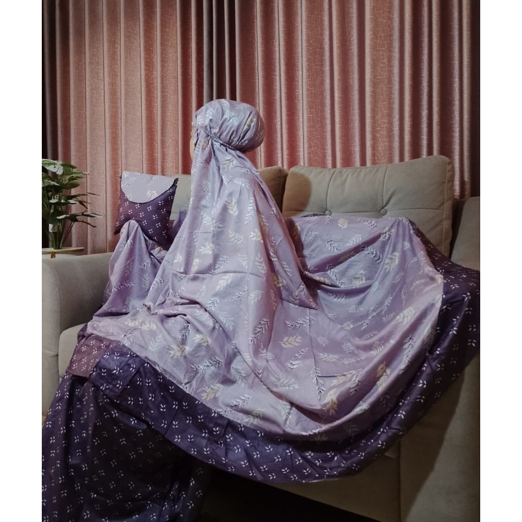 Mukena motif bunga & Mukena motif daun | Mukena dewasa