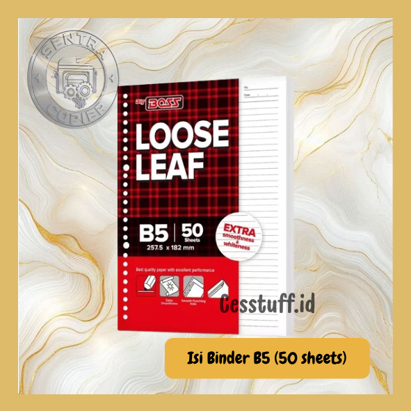 Isi Binder B5 Isi 50 Lembar