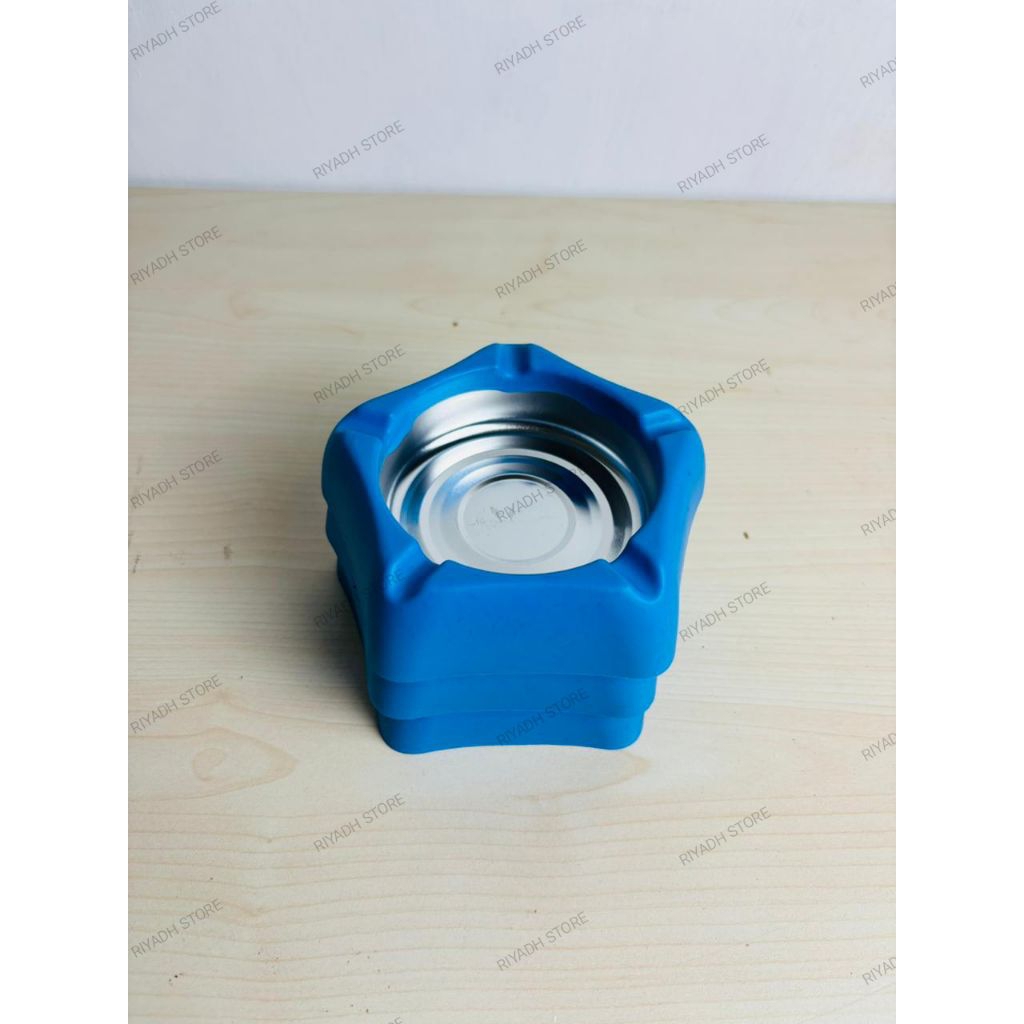 Asbak Rokok Bintang Stainless Steel Warna blue, Desain Unik