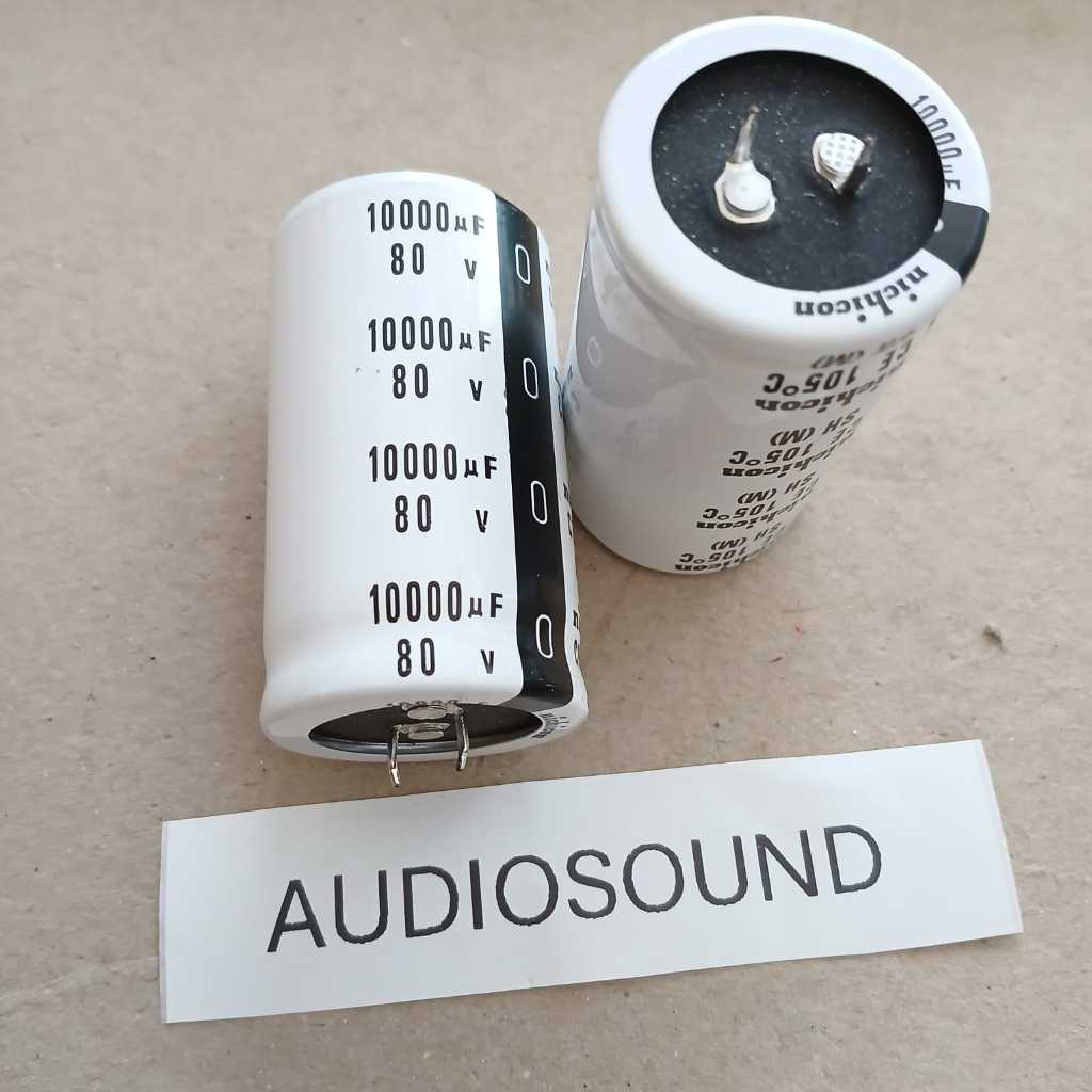 ELKO 10000uf 80v Nichicon putih  Elco 80v 10000uf