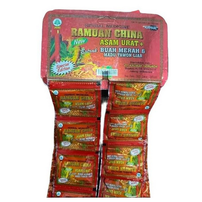 Kapsul Ramuan China Rncg Obat Asam Urat Rematik Isi 20 Sachet