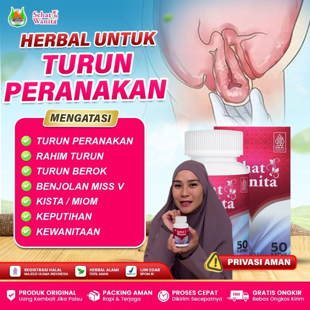 Obat Turun Peranakan Wanita, Rahim Turun, Peranakan Turun, Turun Berok Wanita - Sehat Wanita Asli