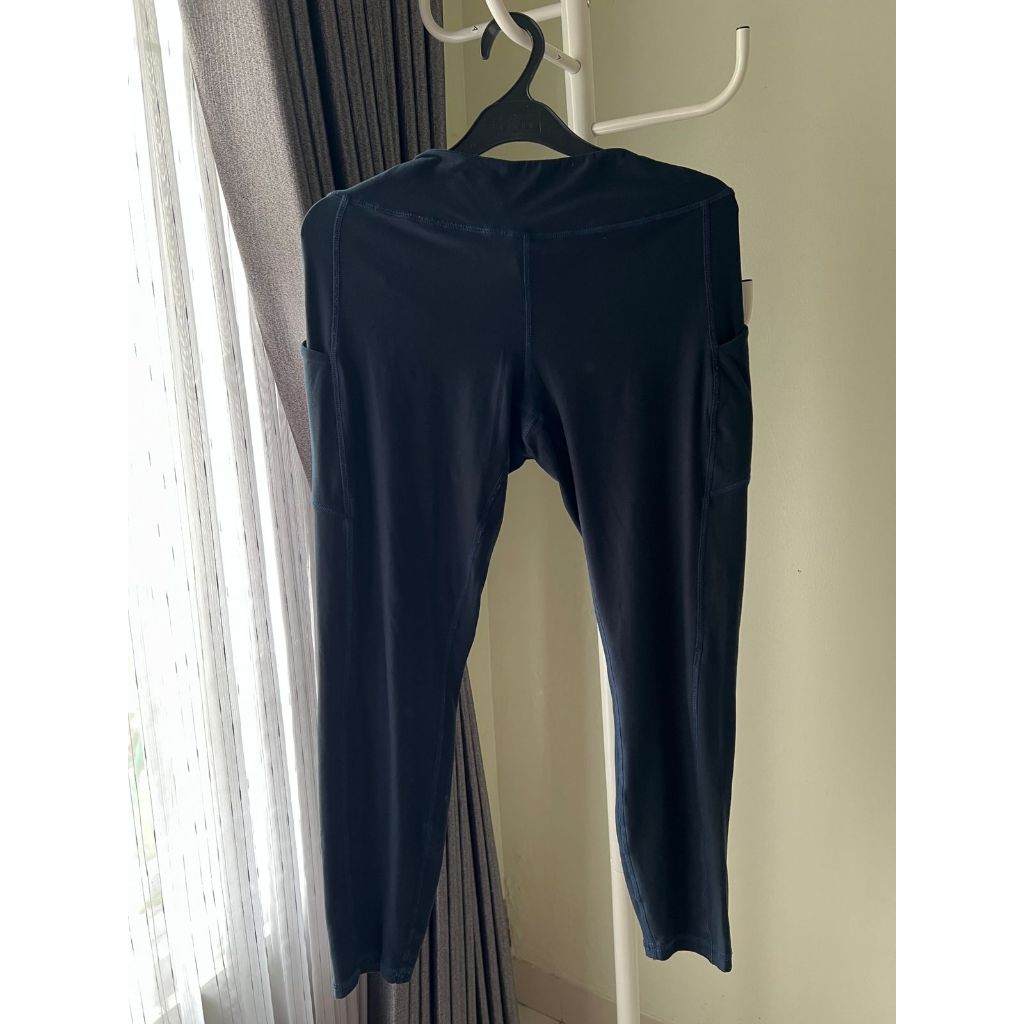 Legging Sport Wanita Rae Mode Biru Dongker 2XL | PRELOVED Gym Yoga