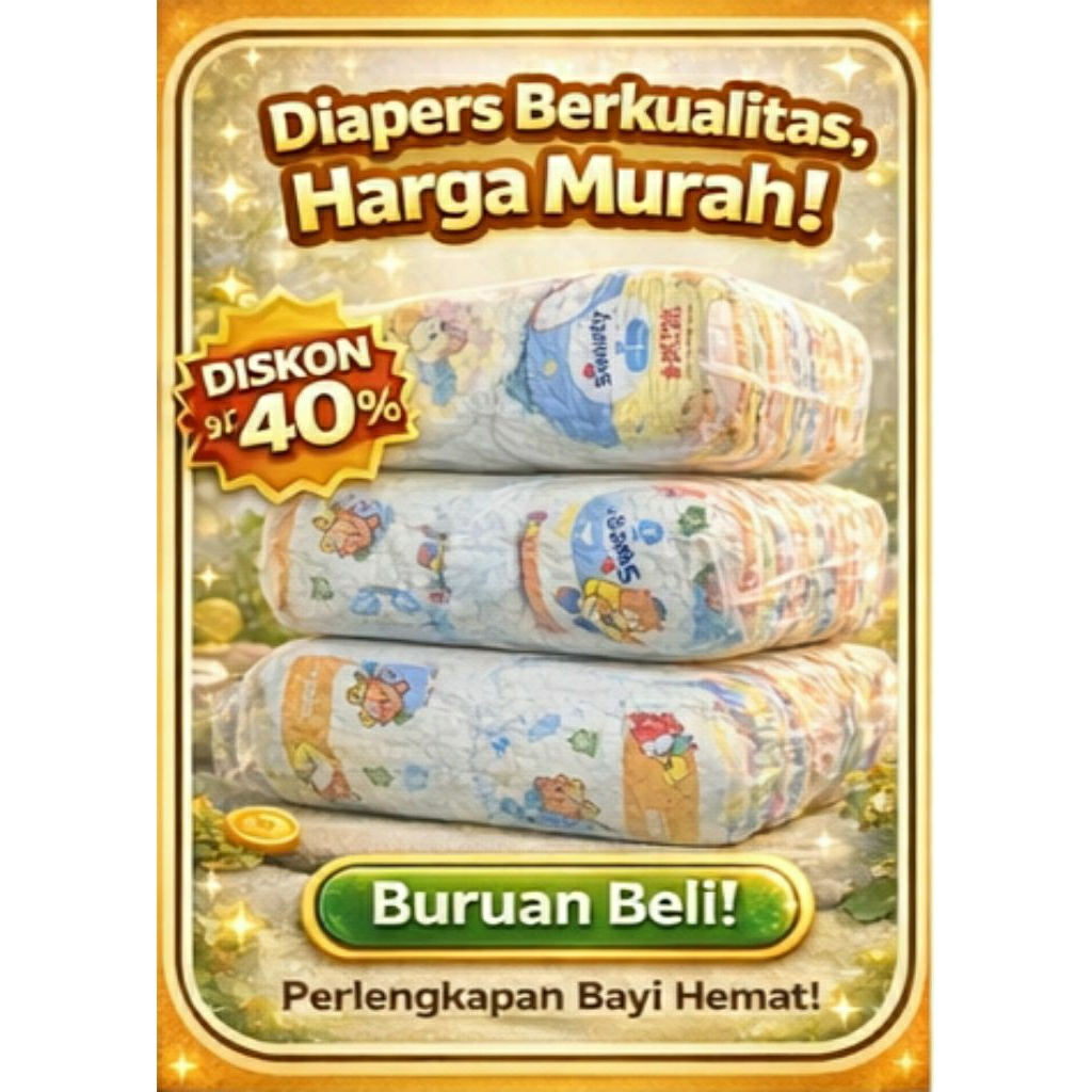 Pampers Curah Berkualitas | Popok Bayi Nyaman & Super Serap